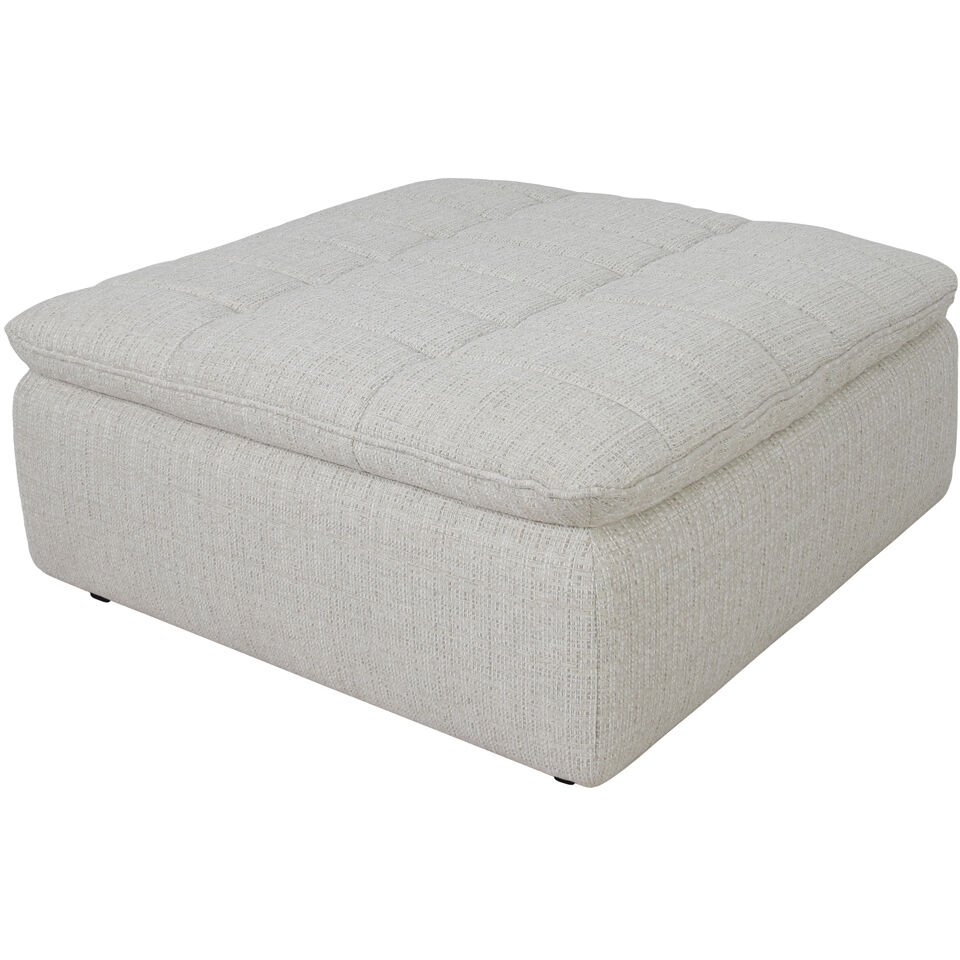 Lino 17.7 inch Beige Ottoman